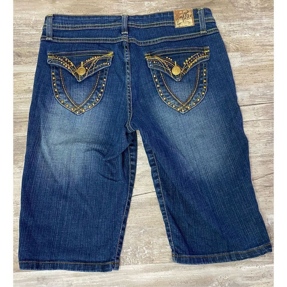 South Pole Metal Stud Junior Jean Shorts Sz 9